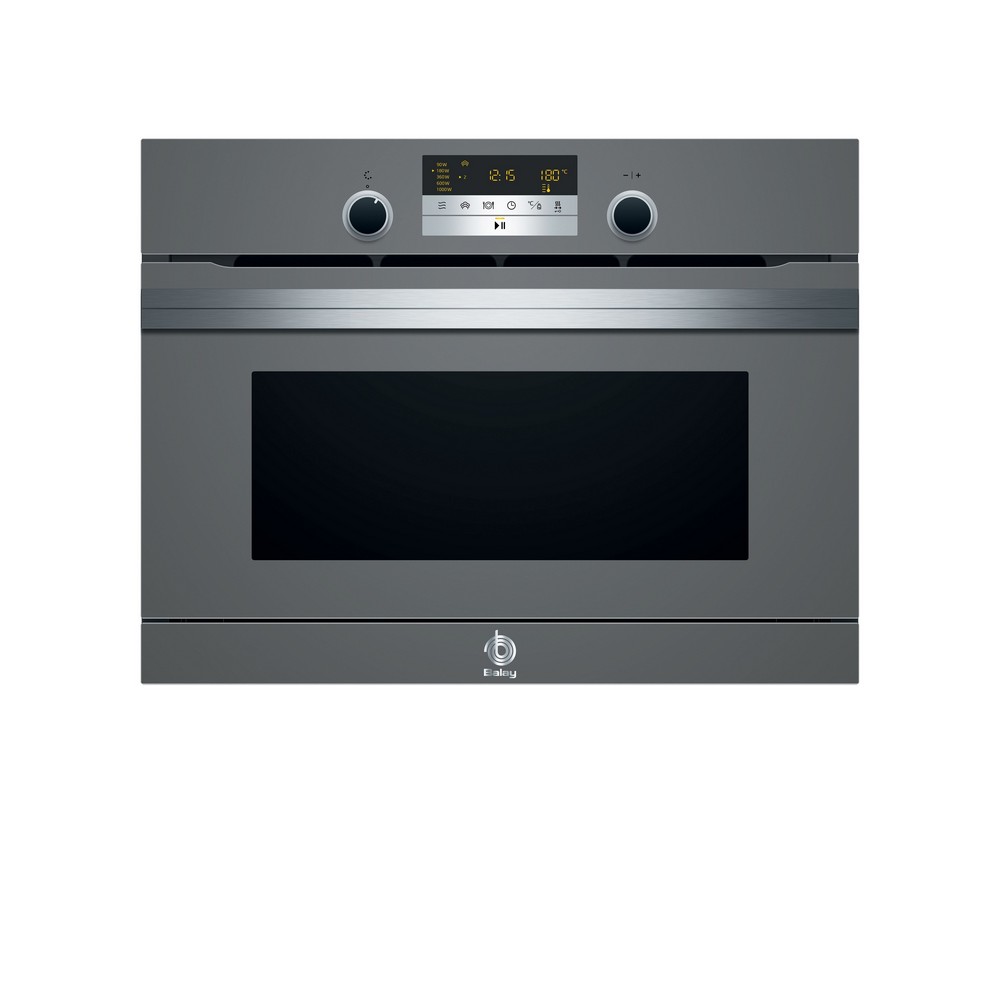 HORNO COMPACTO MULTIFUNCION CON MICROONDAS Y VAPOR CRISTAL GRIS BALAY  3CH5656A0