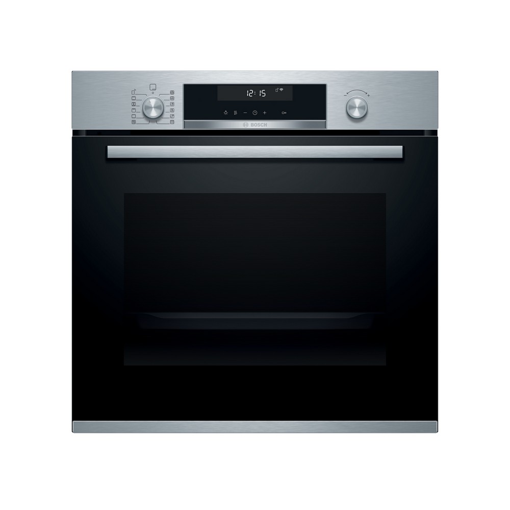 HORNO MULTIFUNCION PIROLITICO CRISTAL NEGRO-INOX BOSCH HBB578BS6