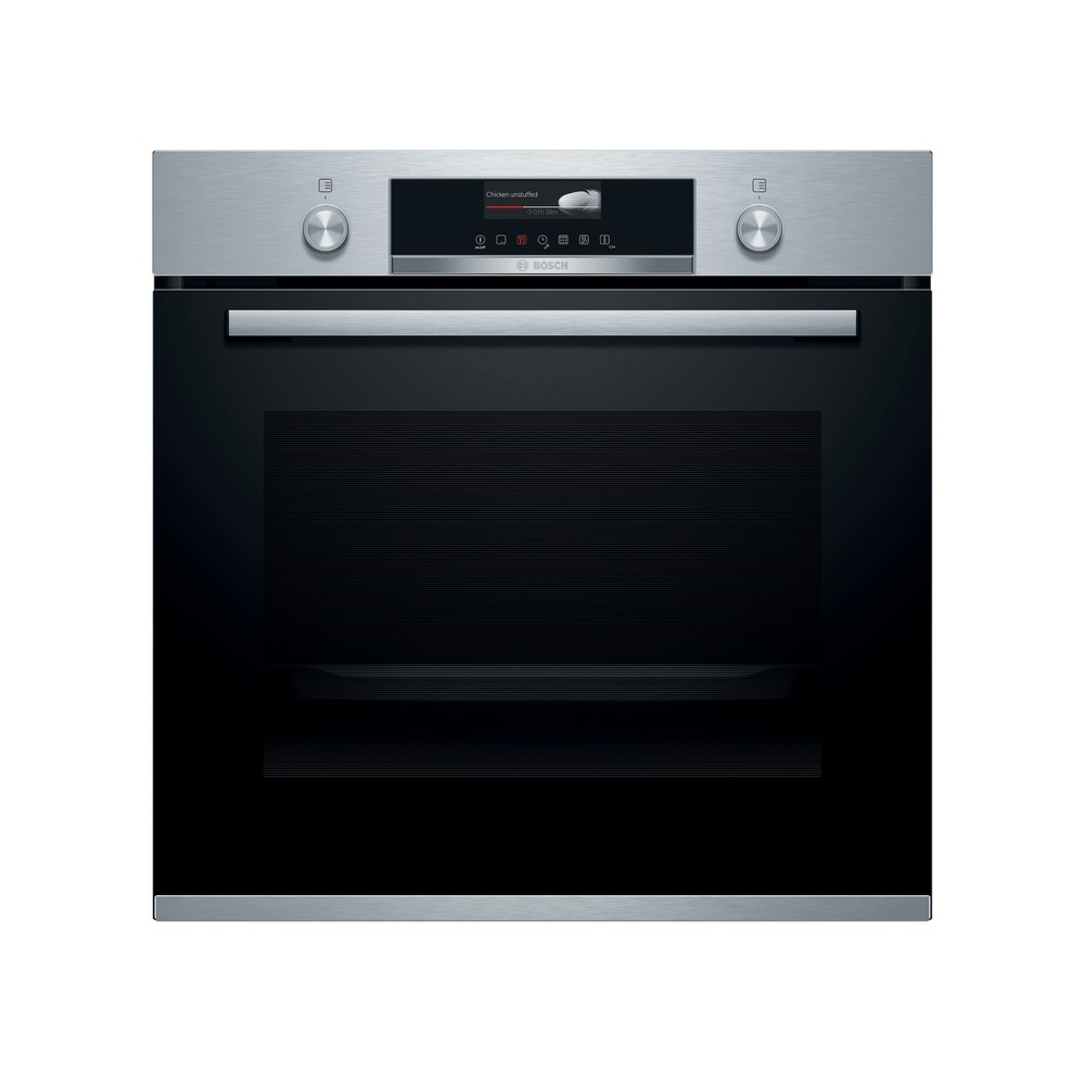 HORNO MULTIFUNCION PIROLITICO CRISTAL NEGRO-INOX BOSCH HBG579BS0