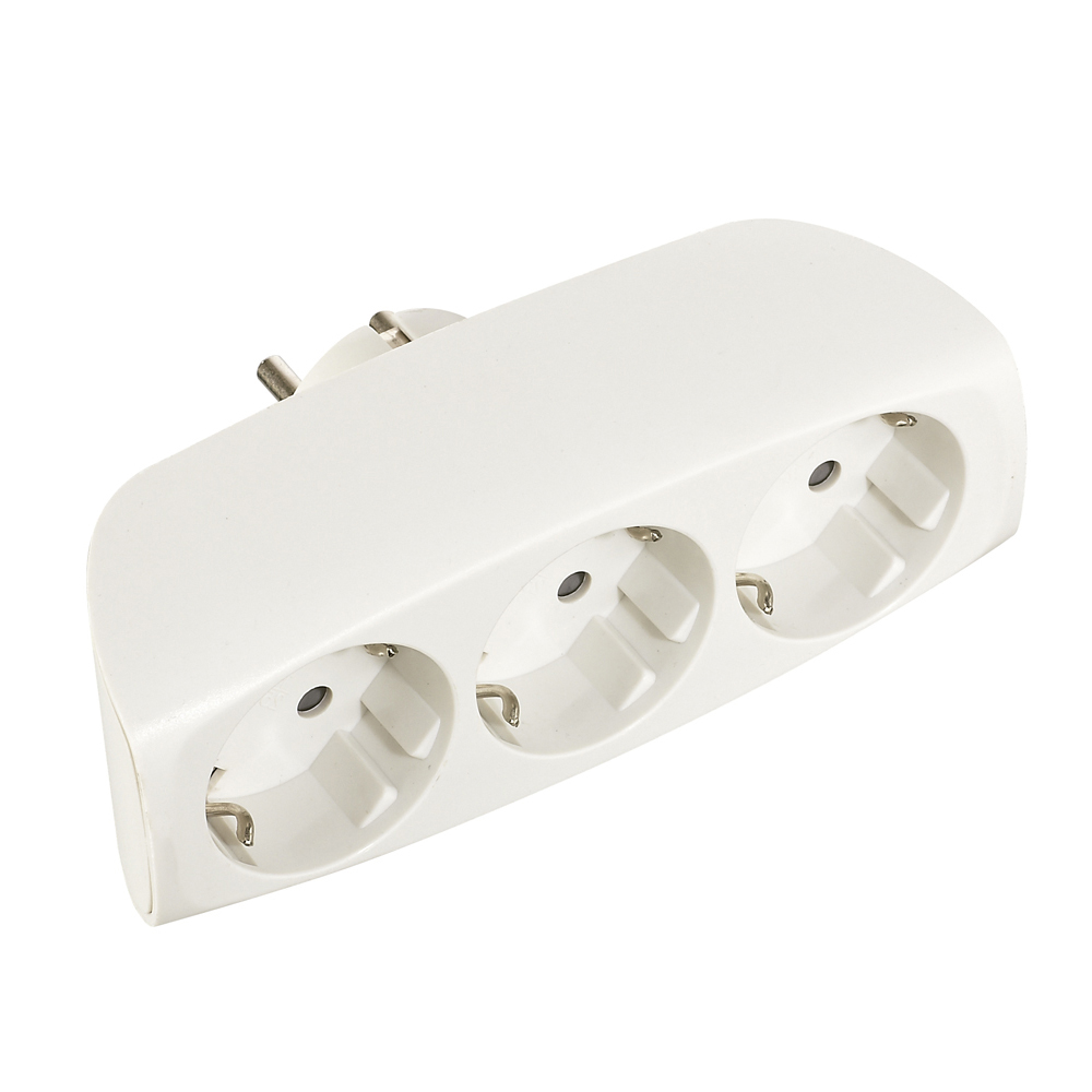 MULTICONECTOR T/TL TRIPLE SALIDA ECONOMICO (RETRACTILADO) 2.400W EDM 4,8mm - Ítem