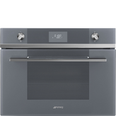 HORNO MICROONDAS COMPACTO CRISTAL GRIS SMEG SF4101MCS1