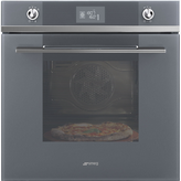 HORNO MULTIFUNCION PIROLITICO CRISTAL GRIS SMEG SF6102PZS