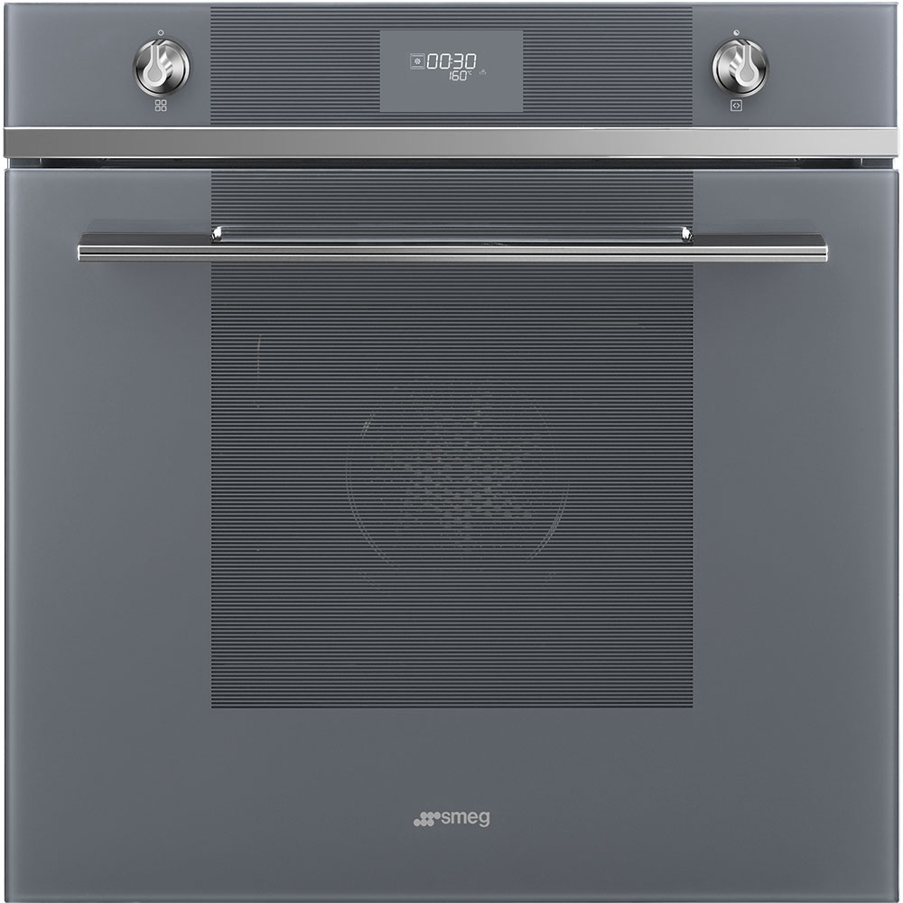 HORNO MULTIFUNCION PIROLITICO CRISTAL GRIS SMEG SFP6101TVS1