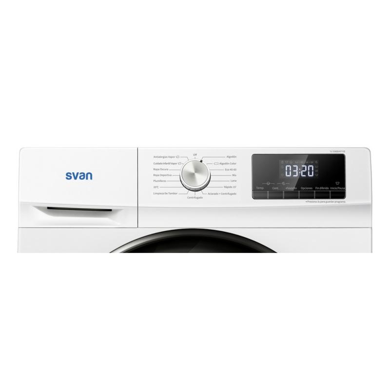 LAVADORA CARGA FRONTAL BLANCA 10 kg y 1400 rpm SVAN SL10400AIDVB 1