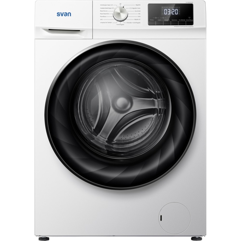 LAVADORA CARGA FRONTAL BLANCA 10 kg y 1400 rpm SVAN SL10400AIDVB