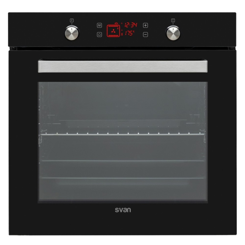 HORNO MULTIFUNCION CRISTAL NEGRO SVAN SVH375N