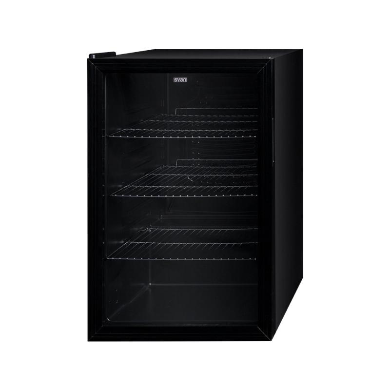 FRIGORIFICO VITRINA BOTELLERO 1 PUERTA CRISTAL NEGRO SVAN SVR115C 1