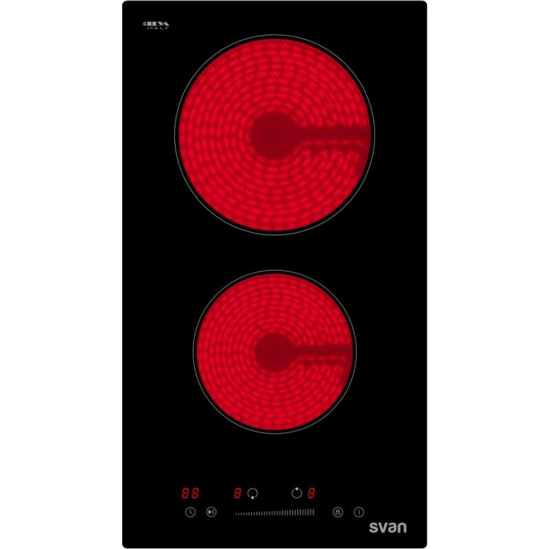 PLACA VITROCERAMICA 2 FUEGOS DIGITAL 3000 w SVAN SVV2352B - Ítem