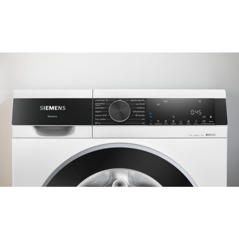 LAVADORA CARGA FRONTAL BLANCA CON AUTODOSIFICADOR 9 kg y 1400 rpm SIEMENS WG44G2F0ES 1