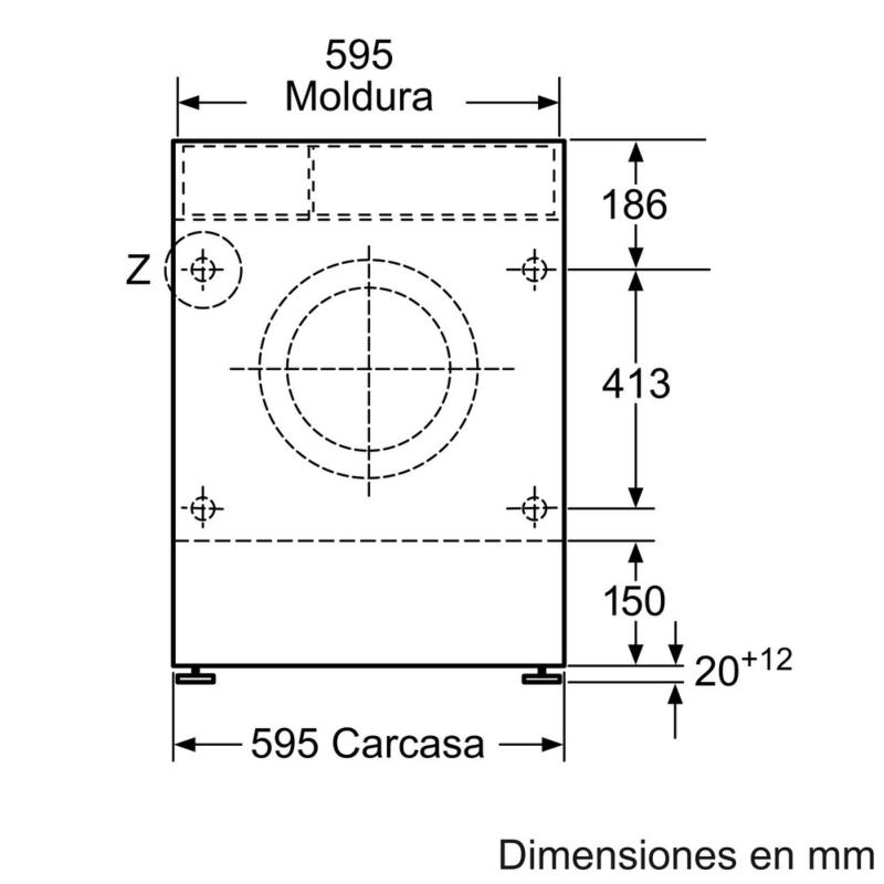 LAVADORA SECADORA INTEGRABLE 7 kg de lavado y 4 kg de secado 1400 rpm SIEMENS WK14D543ES 2