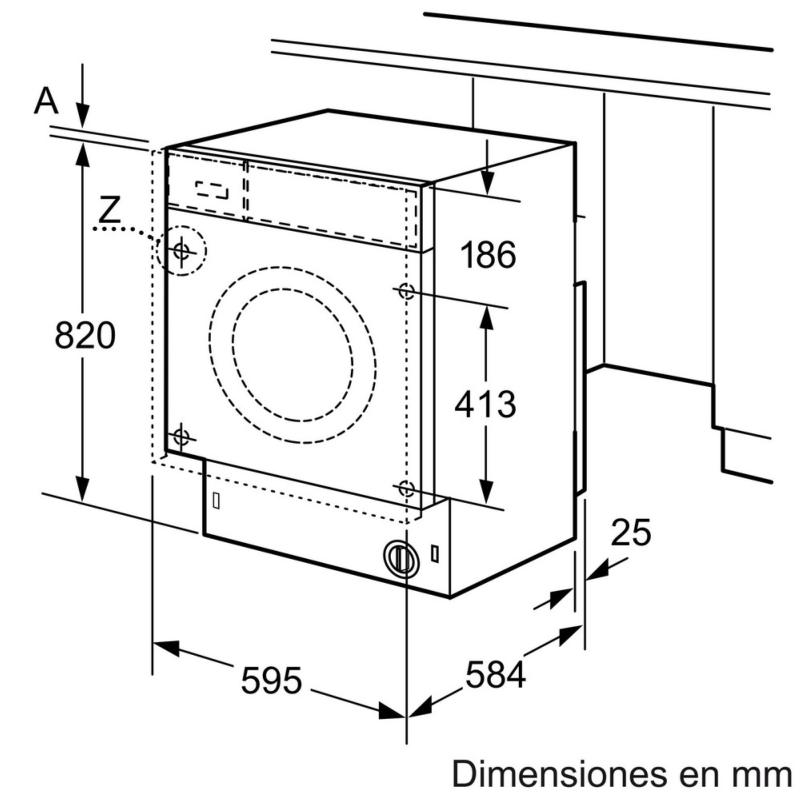 LAVADORA SECADORA INTEGRABLE 7 kg de lavado y 4 kg de secado 1400 rpm SIEMENS WK14D543ES 1