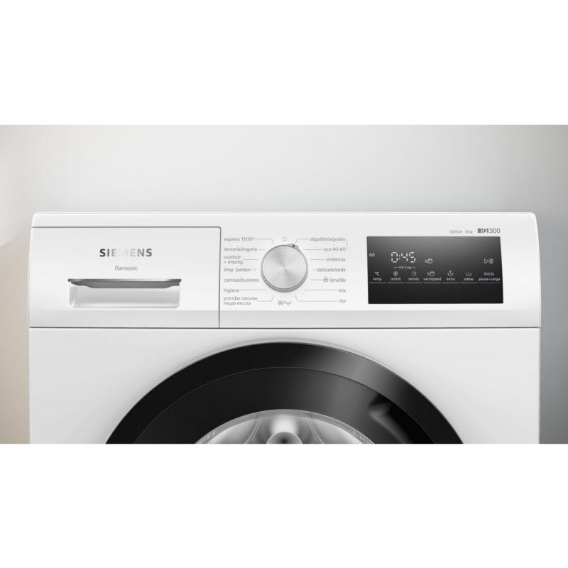 LAVADORA CARGA FRONTAL BLANCA 8 kg y 1200 rpm SIEMENS WM12N264ES 1