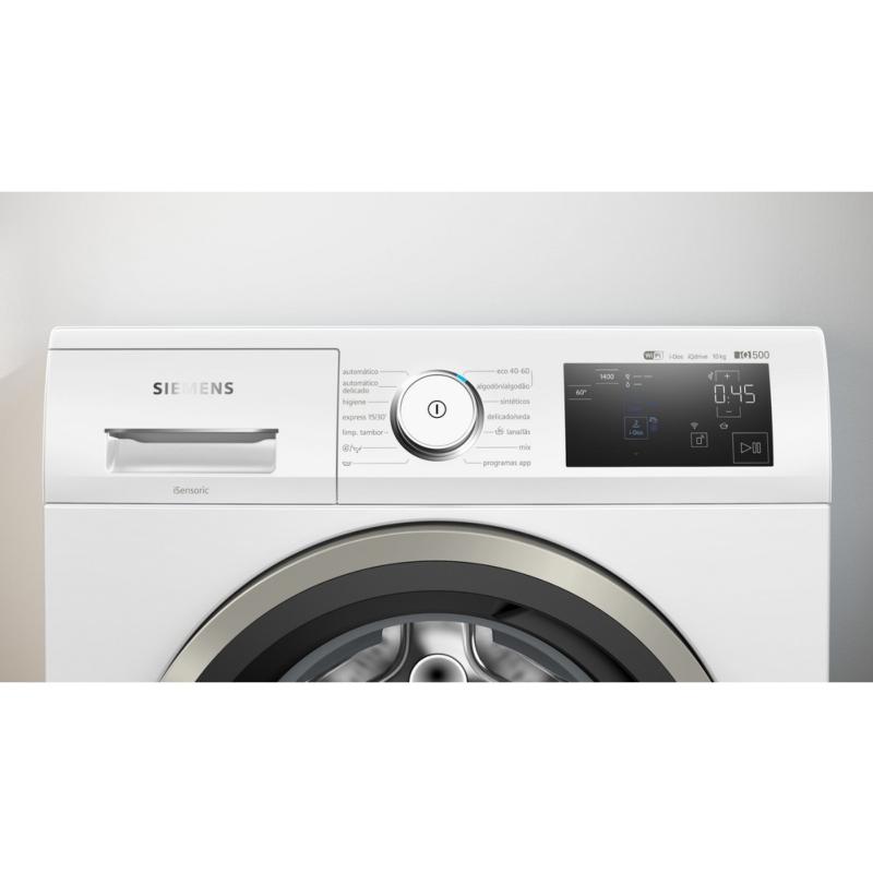 LAVADORA CARGA FRONTAL BLANCA CON AUTODOSIFICADOR 10 kg y 1400 rpm SIEMENS WM14LPH1ES 1