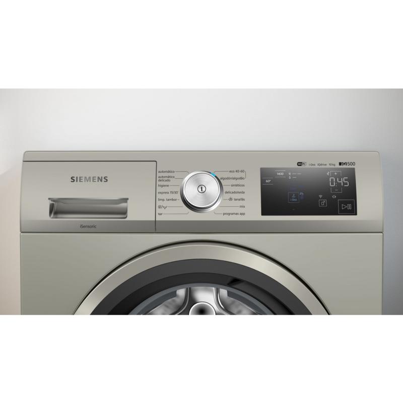 LAVADORA CARGA FRONTAL INOX CON AUTODOSIFICADOR 10 kg y 1400 rpm SIEMENS WM14LPHYES 1