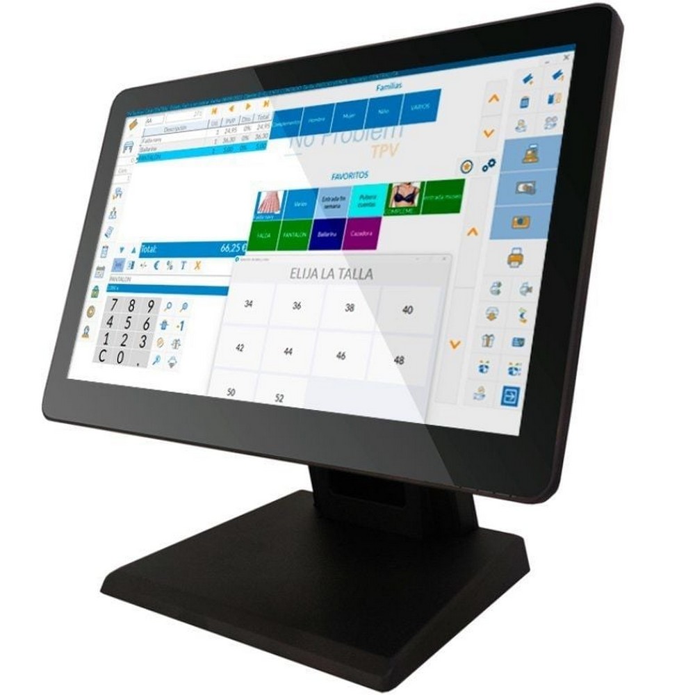 TPV 10POS 10T-16J648128/ Intel J6412/ 8GB/ 128GB SSD/ 15.6'/ Táctil/ WiFi/ Win11 IoT Incluye Software Verifactu + 2h de Formación