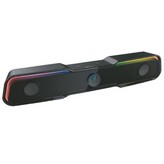 Barra de Sonido con Bluetooth Droxio Nessye RGB/ 10W/ 2.0/ Negra