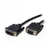Cable DVI 3GO CDVIVGA/ DVI-I Macho - HD DSUB Macho/ 2m/ Negro