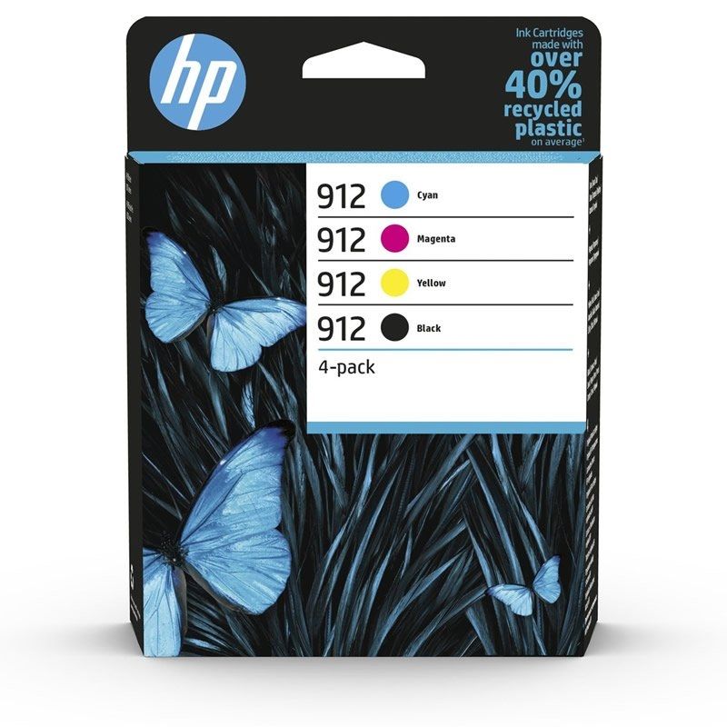 Cartucho de Tinta Original HP nº912 Multipack/ Negro/ Magenta/ Cian/ Amarillo