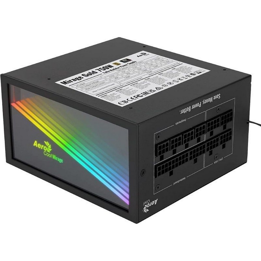 Fuente de Alimentación Aerocool Mirage Gold 750/ 750W/ Ventilador 12cm/ 80 Plus Gold - Ítem