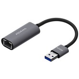 Adaptador USB 3.0 Aisens A106-0708/ USB Macho - RJ45 Hembra/ 15cm/ Gris