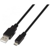 Cable USB 2.0 Aisens A101-0027/ USB Macho - MicroUSB Macho/ Hasta 2.5W/ 60Mbps/ 80cm/ Negro