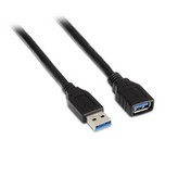 Cable Alargador USB 3.0 Aisens A105-0041/ USB Macho - USB Hembra/ Hasta 9W/ 625Mbps/ 1m/ Negro