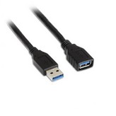 Cable Alargador USB 3.0 Aisens A105-0042/ USB Macho - USB Hembra/ Hasta 9W/ 625Mbps/ 2m/ Negro