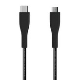 Cable USB 2.0 Aisens A107-0350/ USB Tipo-C Macho - MicroUSB/ Hasta 15W/ 60Mbps/ 2m/ Negro