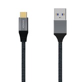Cable USB 3.1 Aisens A107-0633/ USB Tipo-C Macho - USB Macho/ Hasta 27W/ 1250Mbps/ 2m/ Gris