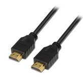 Cable HDMI 1.4 Aisens A119-0093/ HDMI Macho - HDMI Macho/ Hasta 10W/ 720Mbps/ 1m/ Negro