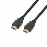 Cable HDMI 2.0 4K Aisens A120-0118/ HDMI Macho - HDMI Macho/ Hasta 10W/ 2250Mbps/ 50cm/ Certificado/ Negro