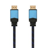 Cable HDMI 2.0 4K Aisens A120-0359/ HDMI Macho - HDMI Macho/ Hasta 10W/ 2250Mbps/ 5m/ Negro y Azul