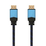 Cable HDMI 2.0 4K Aisens A120-0360/ HDMI Macho - HDMI Macho/ Hasta 10W/ 2250Mbps/ 10m/ Negro y Azul