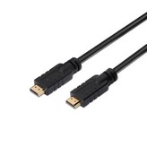 Cable HDMI 2.0 4K Aisens A120-0375/ HDMI Macho - HDMI Macho/ Hasta 10W/ 2250Mbps/ 25m/ Negro