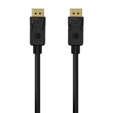 Cable DisplayPort 1.2 4K Aisens A124-0549/ DisplayPort Macho - DisplayPort Macho/ Hasta 5W/ 2300Mbps/ 1.5m/ Negro