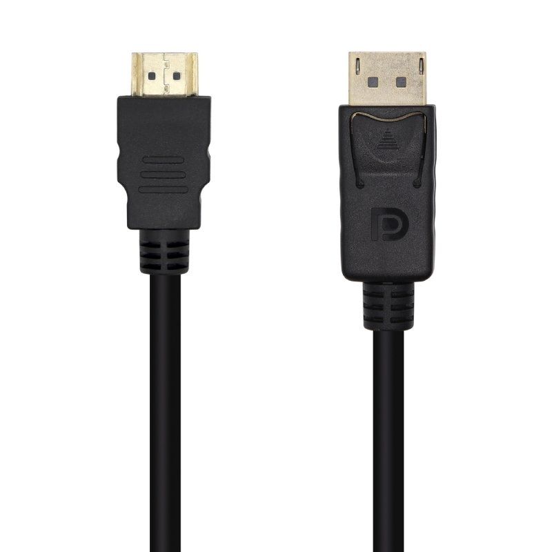 Cable Conversor Aisens A125-0460/ Displayport Macho - HDMI Macho/ Hasta 5W/ 2300Mbps/ 3m/ Negro - Ítem