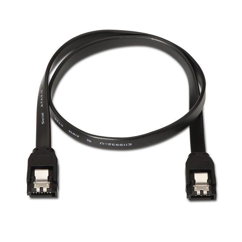 Cable SATA III Aisens A130-0157/ SATA Hembra - SATA Hembra/ Hasta 0.1W/ 768Mbps/ 50cm/ Negro - Ítem