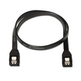 Cable SATA III Aisens A130-0157/ SATA Hembra - SATA Hembra/ Hasta 0.1W/ 768Mbps/ 50cm/ Negro