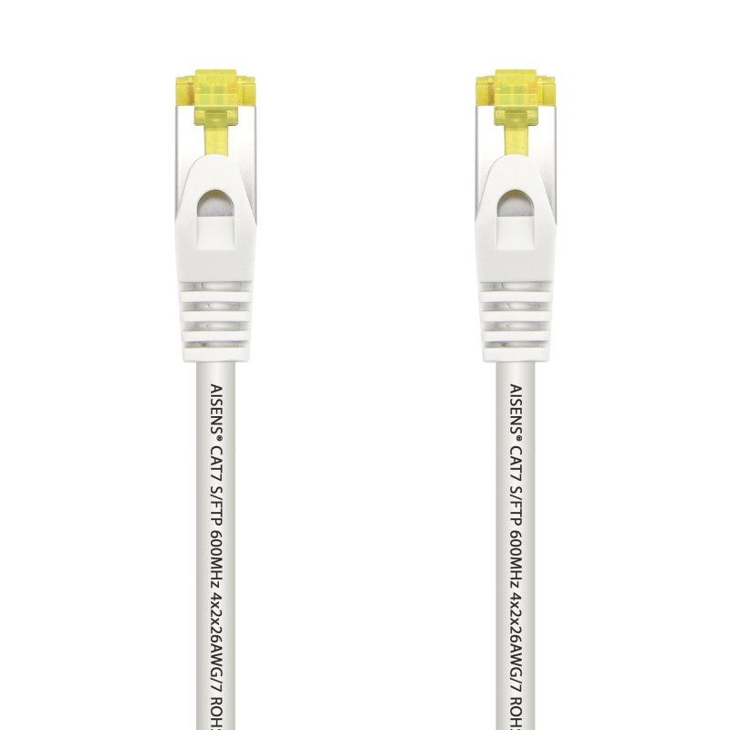 Cable de Red RJ45 SFTP Aisens A146-0488 Cat.7/ 25cm/ Blanco