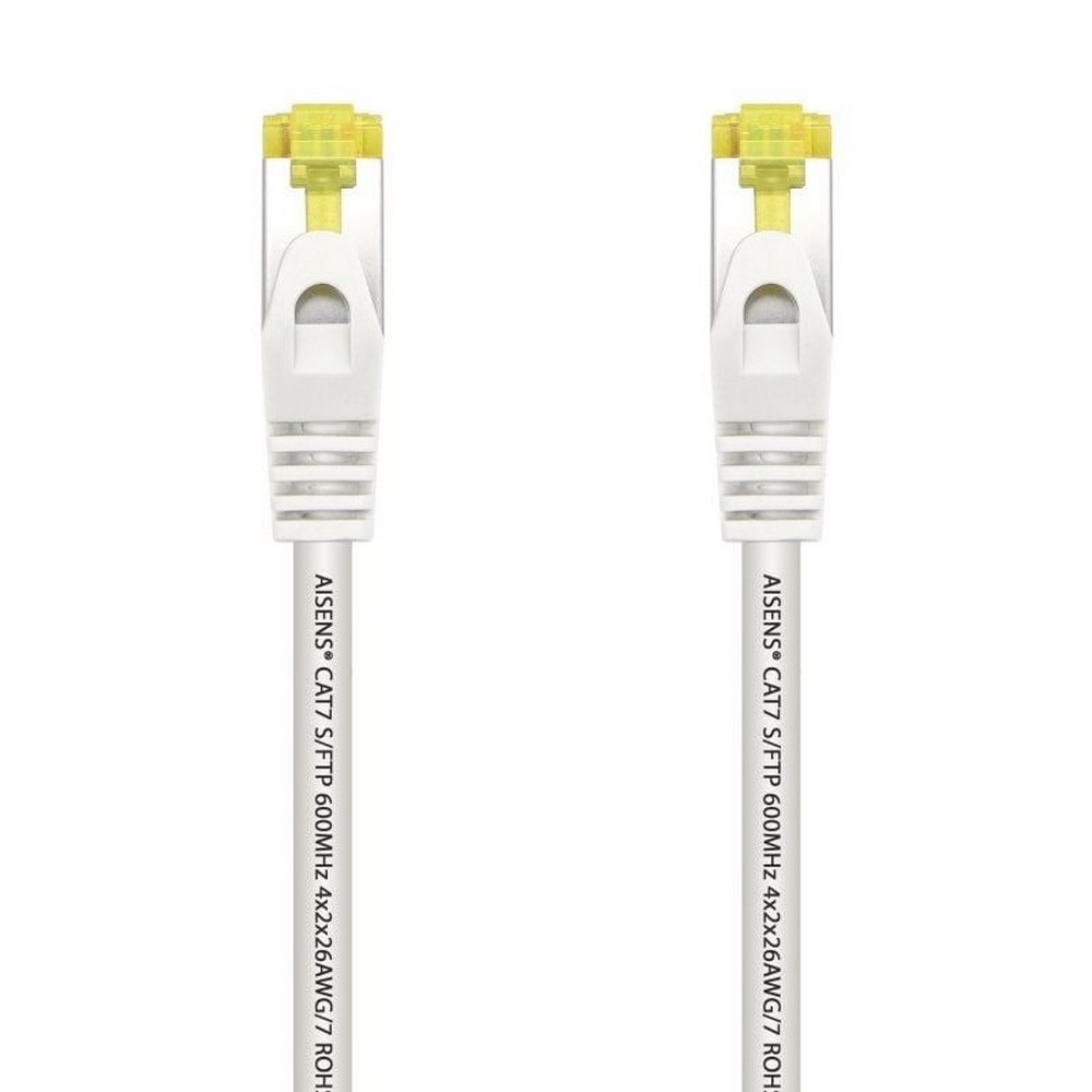 Cable de Red RJ45 SFTP Aisens A146-0490 Cat.7/ 1m/ Blanco