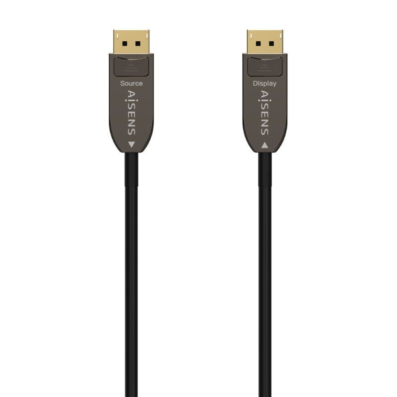 Cable DisplayPort 1.4 AOC 8K Aisens A155-0609/ DisplayPort Macho - DisplayPort Macho/ 30m/ Negro - Ítem