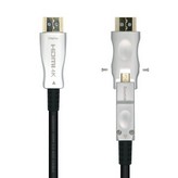 Cable HDMI 2.0 AOC 4K Desmontable Aisens A148-0511/ HDMI Macho / D Macho - HDMI Macho/ 20m/ Negro