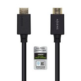 Cable HDMI 2.1 8K Aisens A150-0420/ HDMI Macho - HDMI Macho/ 50cm/ Certificado/ Negro