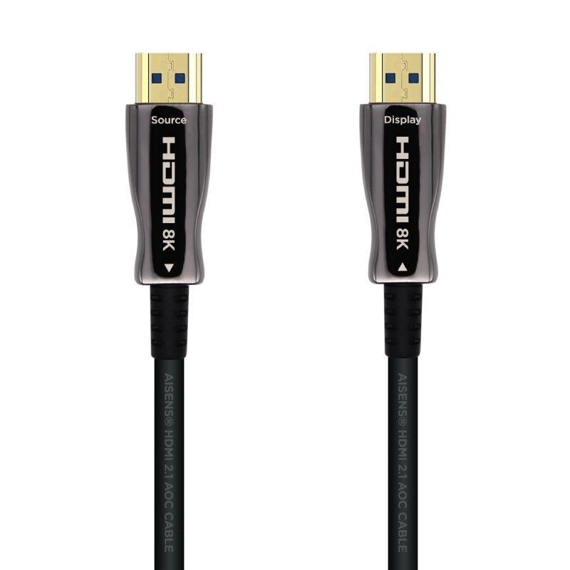 Cable HDMI 2.1 AOC 8K Aisens A153-0515/ HDMI Macho - HDMI Macho/ 10m/ Negro