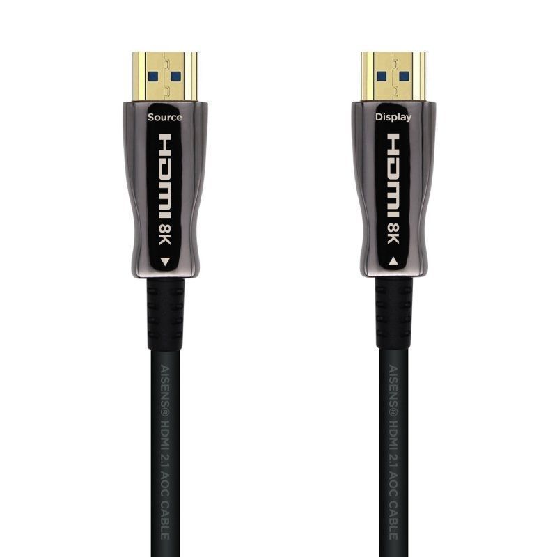 Cable HDMI 2.1 AOC 8K Aisens A153-0517/ HDMI Macho - HDMI Macho/ 20m/ Negro - Ítem