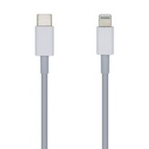 Cable Lightning Aisens A102-0441/ Lightning Macho - USB Tipo-C Macho/ 20cm/ Blanco