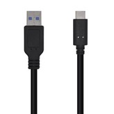 Cable USB 3.1 Aisens A107-0450/ USB Tipo-C Macho - USB Macho/ 1.5m/ Negro