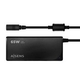 Cargador de Portátil Aisens ASLC-65WAUTO-BK/ 65W/ Automático/ 9 Conectores/ Voltaje 18.5-20V/ 1 USB QC3.0