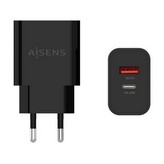 Cargador de Pared Aisens A110-0682/ 1xUSB Tipo-C/ 1x USB/ 20W