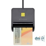 Lector de DNI Aisens ASCR-SN01-BK/ Negro